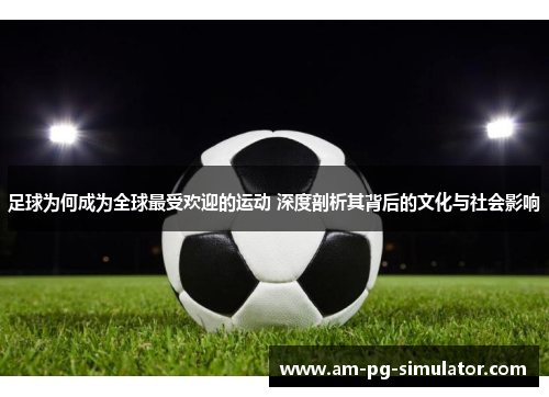 足球为何成为全球最受欢迎的运动 深度剖析其背后的文化与社会影响 足球为何成为全球最受欢迎的运动 深度剖析其背后的文化与社会影响