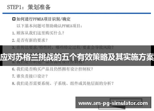 应对苏格兰挑战的五个有效策略及其实施方案 应对苏格兰挑战的五个有效策略及其实施方案
