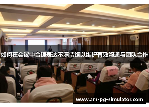 如何在会议中合理表达不满情绪以维护有效沟通与团队合作 如何在会议中合理表达不满情绪以维护有效沟通与团队合作